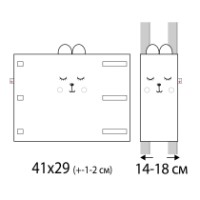 Protectie laterala pentru patut Veres Summer Kitty White (154.05.15) imaginea #2 — magazin online Desire.md