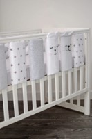 Protectie laterala pentru patut Veres Summer Kitty White (154.05.15)