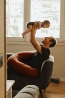 Подушка для беременных Beaba Big Flopsy Fleur de Coton Terracotta фото №5 — интернет-магазин Desire.md