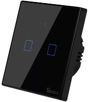 Întrerupător smart Sonoff Smart Wall Switch TX Series 2 Gang EU Wi-Fi Black (T3EU2C) imaginea #2 — magazin online Desire.md