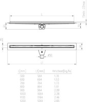 Rigolă de duș Chudej CH800SLPC imaginea #5 — magazin online Desire.md