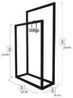 Держатель для полотенец Nex Home 21-03-06 Black фото №3 — интернет-магазин Desire.md