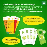Joc educativ de masa D-Toys Word Colony Extensia Gastronomia pe Mapamond (079114) imaginea #3 — magazin online Desire.md