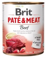 Hrană umedă pentru câini Brit Pate & Meat Beef 800g