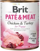 Hrană umedă pentru câini Brit Pate & Meat Chicken & Turkey Puppy 800g imaginea #1 — magazin online Desire.md