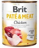 Влажный корм для собак Brit Pate & Meat Chicken 800g фото №1 — интернет-магазин Desire.md