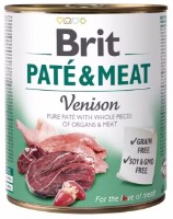 Hrană umedă pentru câini Brit Pate & Meat Venison 800g
