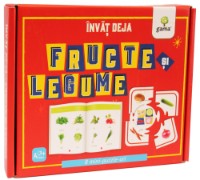 Настольная игра Gama Invat deja fructe si legume. 8 mini puzzle-uri. 3+ (9789731498362)