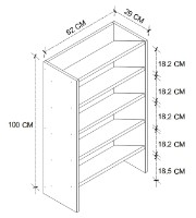 Обувница Nex Home 18-05-01 White фото №3 — интернет-магазин Desire.md