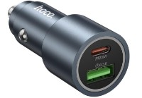 Автомобильная зарядка Hoco Z60 Bloom 48W Metal Gray фото №3 — интернет-магазин Desire.md