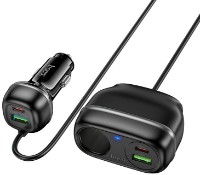 Автомобильная зарядка Hoco Z59A Rank 96W Black фото №3 — интернет-магазин Desire.md