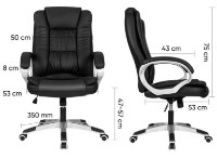 Офисное кресло Deli 4524 Black фото №5 — интернет-магазин Desire.md