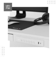 Masa de birou Mark Adler Leader 8.2 White imaginea #3 — magazin online Desire.md