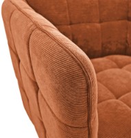 Кресло Deco W310G Velvet Orange фото №3 — интернет-магазин Desire.md