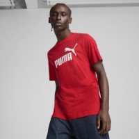 Tricou bărbătesc Puma Ess No. 1 Logo Tee For All Time Red, s.XL imaginea #2 — magazin online Desire.md