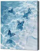 Tablou pe numere Art Gallery Econom Fluturi albaștri și marea EX8739 imaginea #1 — magazin online Desire.md