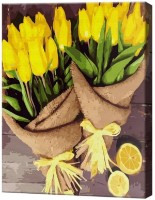 Картина по номерам Art Gallery Econom Желтые тюльпаны GX47584 фото №1 — интернет-магазин Desire.md