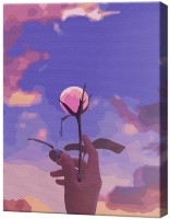 Tablou pe numere Art Gallery Econom Луна-цветок EX8101 imaginea #1 — magazin online Desire.md