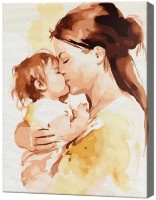 Tablou pe numere Art Gallery Econom Mamă cu bebe EX8392 imaginea #1 — magazin online Desire.md