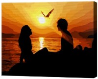Картина по номерам Art Gallery Econom Пара на закате EX8330 фото №1 — интернет-магазин Desire.md