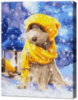 Tablou pe numere Art Gallery Econom Câinele prin zăpadă GX25015 imaginea #1 — magazin online Desire.md