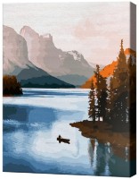 Tablou pe numere Art Gallery Econom Călătorul pe lac GX44527 imaginea #1 — magazin online Desire.md