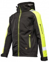 Jachetă pentru bărbați Seven Kings Rival Softshell Black/Yellow s.XL imaginea #2 — magazin online Desire.md
