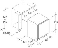 Frigider incorporabil Candy CRU 160 NE imaginea #3 — magazin online Desire.md