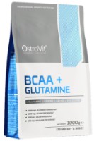 Аминокислоты Ostrovit BCAA + Glutamine 1000g Strawberry & Berry