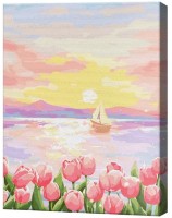 Tablou pe numere Art Gallery Econom Lalele și iaht EX8398 imaginea #1 — magazin online Desire.md