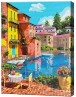 Tablou pe numere Art Gallery Econom Odihnă aprinsă la piscină GX44076 imaginea #1 — magazin online Desire.md