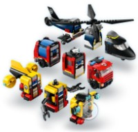 Set de construcție Lego City: Helicopter, Fire Truck & Submarine Remix (60462) imaginea #2 — magazin online Desire.md