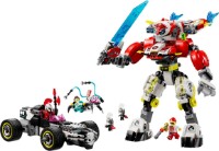 Конструктор Lego Dreamzzz: Cooper's Tiger Mech & Zero's Hot Rod Car 71497