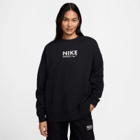 Женская толстовка Nike W Nsw Flc Os Crew Gls Black, s.S
