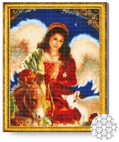 Алмазная картина по номерам Art Gallery Premium Ангел на Рождество GA74285