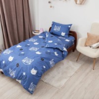 Подростковое постельное белье Relaxe Home Soft Dreams Kitten Blue 145x210 (020203) фото №7 — интернет-магазин Desire.md