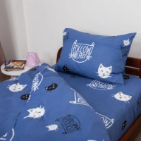 Подростковое постельное белье Relaxe Home Soft Dreams Kitten Blue 145x210 (020203) фото №2 — интернет-магазин Desire.md