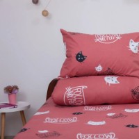 Подростковое постельное белье Relaxe Home Soft Dreams Kitten Red 145x210 (020209) фото №4 — интернет-магазин Desire.md