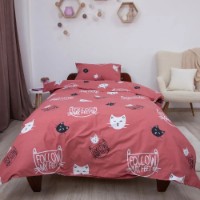 Подростковое постельное белье Relaxe Home Soft Dreams Kitten Red 145x210 (020209) фото №5 — интернет-магазин Desire.md