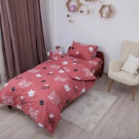 Подростковое постельное белье Relaxe Home Soft Dreams Kitten Red 145x210 (020209) фото №7 — интернет-магазин Desire.md