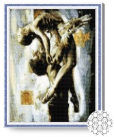 Pictura cu diamante după numere Art Gallery Premium Dansatori de balet GA70690