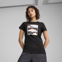 Tricou de dame Puma Graphics Mountain Tee Puma Black, s.S imaginea #2 — magazin online Desire.md