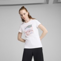 Женская футболка Puma Graphics Mountain Tee Puma White, s.S (68508302) фото №2 — интернет-магазин Desire.md