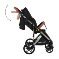Carucior Summer Baby Sempre (4396) Black imaginea #2 — magazin online Desire.md