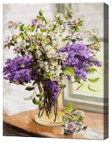 Картина по номерам Art Gallery Premium Букет в стекляной вазе GX3778 фото №1 — интернет-магазин Desire.md