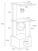Ansamblu pentru pisici Flamingo Baretti Beige (5334670) imaginea #2 — magazin online Desire.md