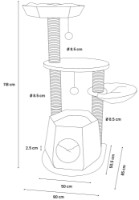 Ansamblu pentru pisici Flamingo Berliot (561380) imaginea #2 — magazin online Desire.md