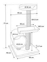 Ansamblu pentru pisici Flamingo Burt (561041) imaginea #3 — magazin online Desire.md