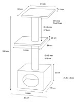 Ansamblu pentru pisici Flamingo Charbonel (5334662) imaginea #2 — magazin online Desire.md