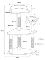 Ansamblu pentru pisici Flamingo Kira (561372) imaginea #3 — magazin online Desire.md